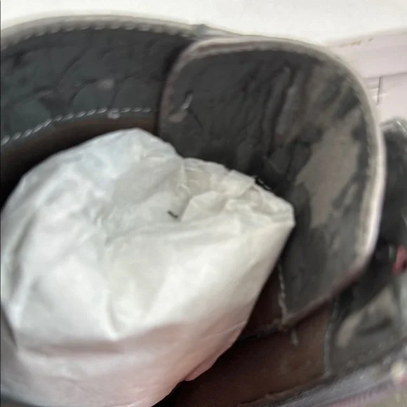 Elegant Pewter Lace-Up Ankle Boots - Picture 11 of 13